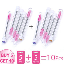 Load image into Gallery viewer, Eyelash Extension Disposable Eyebrow brush Mascara Wand Applicator Spoolers Eye Lashes Cosmetic Brushes Set makeup tools
