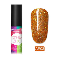 Load image into Gallery viewer, WHID CHIC Thermal Glitter Soak Off UV Gel Polish Sparkling Temperature Color-changing Varnish Gel Nail Art varnish Decor
