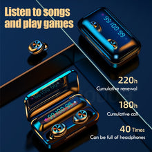Load image into Gallery viewer, Bluetooth V5.0 Earphones Wireless Headphones With Microphone Sports Waterproof Headsets 2200mAh Charging Box For iPhone Android
