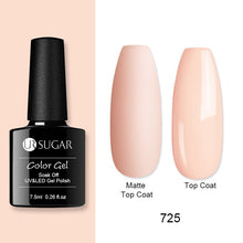 Load image into Gallery viewer, UR SUGAR Nude Glitter Gel Nail Polish Varnish Pink Rose Gold Shimmer Soak Off UV LED Nails Gel varnish  7.5ml

