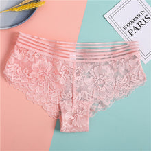Load image into Gallery viewer, FINETOO Lace G-String Sexy Women Thong Lace floral Panties Low-rise T-back Panty Fashion Organza Bikini Underwear Lady Lingerie
