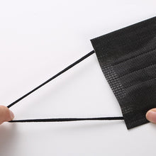 Load image into Gallery viewer, 5/30/50/100/200pcs Disposable Masks Non-woven Face Masks 3 layer Ply Filter Anti Dust Breathable Adult Mouth Mask Black IN STOCK
