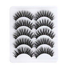 Load image into Gallery viewer, 5 pairs 5D Mink Eyelashes Natural False Eyelashes Lashes Soft Fake Eyelashes Extension Makeup Wholesale
