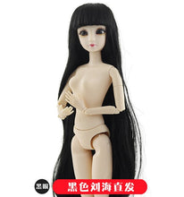 Load image into Gallery viewer, BJD Doll 30cm 20 Movable Jointe Dolls 3D Eyes Bjd Plastic Doll  for Girls Toys Long Wig Female Nude Body Fashion Christmas Gift
