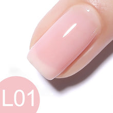 Load image into Gallery viewer, GDCOCO New Arrival Jelly Gel Nude Color Nail Gel Polish Glitter Color Transparent Clear Nail Varnish Soak off UV LED Gel Varnish
