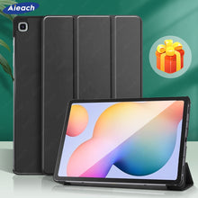 Load image into Gallery viewer, Leather Trifold Stand Case For Samsung Galaxy Tab A 10.1 2019 8.0 S5e Smart Sleep Wake Cover For Galaxy Tab S7 Plus S6 Lite Case
