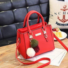 Load image into Gallery viewer, Yogodlns women beading pendant handbag ladies embossed shoulder bag ladies Messenger bag hairball bags high quality bag
