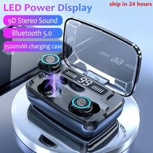Load image into Gallery viewer, 3500mAh LED Bluetooth Wireless Earphones Headphones Earbuds TWS Touch Control Sport Headset Noise Cancel Earphone Headphone
