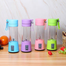 Load image into Gallery viewer, 380ml 4/6 Blades Portable Electric Fruit Juicer Home USB Rechargeable Smoothie Maker Blenders Machine Sports Bottle Juicing Cup
