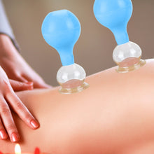 Load image into Gallery viewer, Vacuum Cupping Set Rubber Head Glass Suction Body Cup Massage Cans Anticellulite Massager Chinese Medical Therapy Massage Jars
