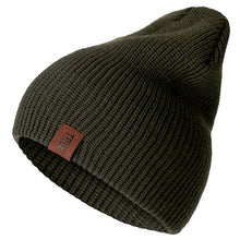Load image into Gallery viewer, 1 Pcs Hat PU Letter True Casual Beanies for Men Women Warm Knitted Winter Hat Fashion Solid Hip-hop Beanie Hat Unisex Cap
