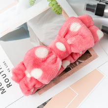 Load image into Gallery viewer, 2020 New Letter OMG Headbands for Women Girls Bow Wash Face Turban Makeup Elastic Hair Bands Coral Fleece Hair Accessories
