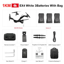 Load image into Gallery viewer, Eachine EX4 RC Quadcopter Drone Helicopter with 4K Professional HD Camera 5G WIFI FPV GPS Mode 3 Axis Stable Gimbal RTF Toys
