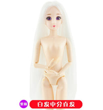 Load image into Gallery viewer, BJD Doll 30cm 20 Movable Jointe Dolls 3D Eyes Bjd Plastic Doll  for Girls Toys Long Wig Female Nude Body Fashion Christmas Gift
