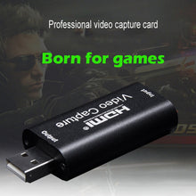 Load image into Gallery viewer, ALLOYSEED USB 3.0/2.0 Video Capture Card HDMI 1 Way to USB 2.0 1080P Mini Acquisition Card HD Camera Recording Live Streaming
