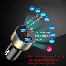 Load image into Gallery viewer, Lovebay 3.1A LED Display Dual USB Car Charger Universal Mobile Phone Aluminum Car-Charger for Xiaomi Samsung iPhone 11 Pro Max
