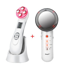 Load image into Gallery viewer, RF EMS LED Light Facial Massage Machine Wrinkles Removal + Ultrasonic Far infrared Face Skin Body Slimming Massager Fat Burner45
