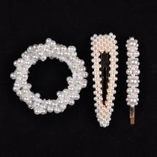 Load image into Gallery viewer, 14 Colors Woman Elegant Pearl Hair Ties Beads Girls Scrunchies Rubber Bands Ponytail Holders Hair Accessories Elastic Hair Band
