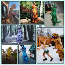 Load image into Gallery viewer, Hot T REX Dinosaur Inflatable Costume Party Cosplay costumes Fancy Mascot Anime Halloween Costume For Adult Kids Dino Cartoon

