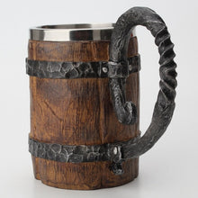 Load image into Gallery viewer, New arrival Viking wood style Beer mug as christmas gift DP179

