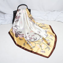 Load image into Gallery viewer, Fashion Scarves for Women Shawl Print Silk Satin Hijab Scarf Female Bandana 90*90cm Luxury Brand Square Shawls Scarfs For Ladies
