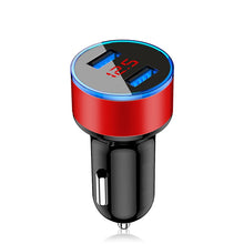 Load image into Gallery viewer, Lovebay 3.1A LED Display Dual USB Car Charger Universal Mobile Phone Aluminum Car-Charger for Xiaomi Samsung iPhone 11 Pro Max
