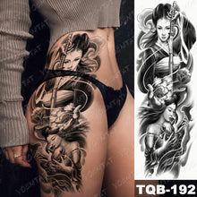 Load image into Gallery viewer, Large Arm Sleeve Tattoo Lion Crown King Rose Waterproof Temporary Tatoo Sticker Wild Wolf Tiger Men Full Skull Totem Tatto
