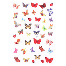 Load image into Gallery viewer, Flower Series Nail Water Decal Stickers Sakura Daisy Lavender Floral Pattern Transfer Sticker  Nail Art Decoration
