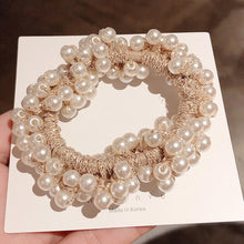 Load image into Gallery viewer, 14 Colors Woman Elegant Pearl Hair Ties Beads Girls Scrunchies Rubber Bands Ponytail Holders Hair Accessories Elastic Hair Band
