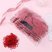 Load image into Gallery viewer, 100pcs/Set Bag Packed Girls Cute Colorful Elastic Hair Bands Gum For Ponytail Holder Scrunchie Headband Fashion Hair Accessories
