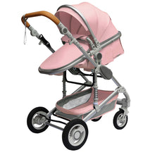 Load image into Gallery viewer, Luxurious Baby Stroller 3 in 1 Portable Travel Baby Carriage Folding Prams Aluminum Frame High Landscape Car for Newborn Baby
