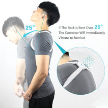 Load image into Gallery viewer, Adjustable Intelligent Posture Trainer Smart Posture Corrector Upper Back Brace Clavicle Support for Men and Women Pain Relief
