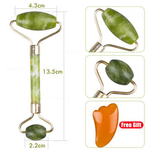 Load image into Gallery viewer, Massager For Face Jade Roller Facial Skin Care Tools Natural Gouache Scraper Body Back Beauty Slimming Massagers Lift Tools
