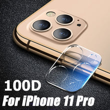 Load image into Gallery viewer, 100D Camera Protection Glass For iPhone SE 2020 11 Pro XS Max XR X Full Cover Lens Screen Protector For 7 8 Plus Tempered Glass
