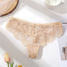 Load image into Gallery viewer, FINETOO Lace G-String Sexy Women Thong Lace floral Panties Low-rise T-back Panty Fashion Organza Bikini Underwear Lady Lingerie
