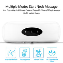 Load image into Gallery viewer, Electric Neck Massager &amp; Pulse Back 6 Modes Power Control Far Infrared Heating Pain Relief Tool Health Care Relaxation Machine

