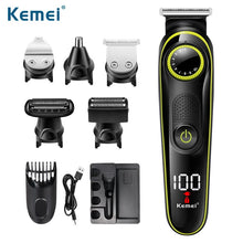 Load image into Gallery viewer, 11 in 1 KEMEI Barber shop hair trimmer professional clipper for men beard electric cutter hair cutting machine haircut cordless
