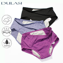 Load image into Gallery viewer, DULASI 3pcs Leak Proof Menstrual Panties Physiological Pants Women Underwear Period Comfortable Waterproof  Briefs Dropshipping
