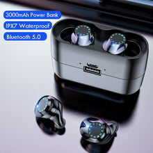 Load image into Gallery viewer, Wireless Headphones IPX7 Waterproof Touch Control 9D TWS Bluetooth 5.0 Stereo Earbuds Sports Earphones Headsets with Microphone
