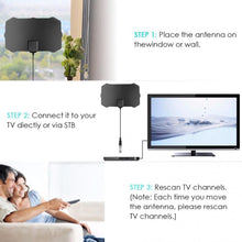 Load image into Gallery viewer, Indoor Digital TV Antenna 200 Mile Range 4K HDTV Digital 1080p TV Antenna Signal Receiver Amplifier Booster
