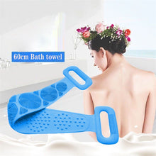 Load image into Gallery viewer, Magic Silicone Brushes Bath Towels Body Brush Bath Belt Exfoliating Back Brush Belt Wash Skin Household Clean Shower Brushes CSV
