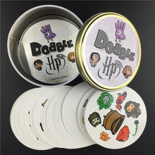 Load image into Gallery viewer, Dobble 16 styles Spot It Card Game Toy Iron Box Sport Go Camping Hip Kids Board Games Gift Animals Alphabet123
