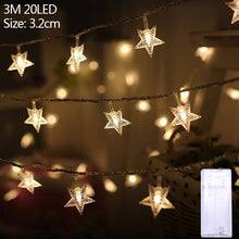 Load image into Gallery viewer, 1.5m 10Led Unicorn Snowman Snowflake Photo Clips Led Light String Wedding Festival Bar Home Party Decoration Christmas Ornament
