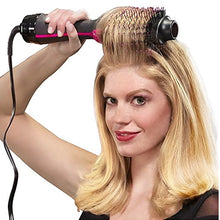 Load image into Gallery viewer, Professional Hair Dryer Brush  2 In 1 ionic Hair Straightener Curler Comb Electric Blow Dryer With Comb Hair Roller Brush Styler

