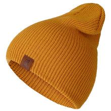 Load image into Gallery viewer, 1 Pcs Hat PU Letter True Casual Beanies for Men Women Warm Knitted Winter Hat Fashion Solid Hip-hop Beanie Hat Unisex Cap
