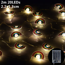 Load image into Gallery viewer, 1.5m 10Led Unicorn Snowman Snowflake Photo Clips Led Light String Wedding Festival Bar Home Party Decoration Christmas Ornament
