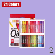 Load image into Gallery viewer, Professional Painting Oil Pastel 12/25/50 Colors Graffiti Soft Pastel Drawing Pen for Artist School Stationery Supplies Crayon
