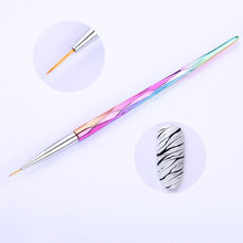 Load image into Gallery viewer, 3Pcs/Set UV Gel Drawing Painting Nail Liner Brush Acrylic Nail Pen French Nail Mixed Colors Gourd Handle Nail Art DIY Tools
