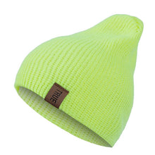 Load image into Gallery viewer, 1 Pcs Hat PU Letter True Casual Beanies for Men Women Warm Knitted Winter Hat Fashion Solid Hip-hop Beanie Hat Unisex Cap
