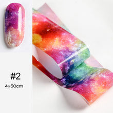 Load image into Gallery viewer, 100/50x4cm Nail Foils Marble Series Pink Blue Foils Paper Nail Art Transfer Sticker Slide Nail Art Decal Nails Accessories 1 Box
